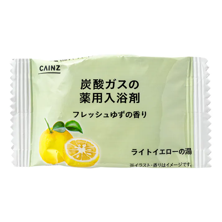 カインズ 薬用炭酸入浴剤 ゆずアソート 40g×66錠(6種類×各11錠)