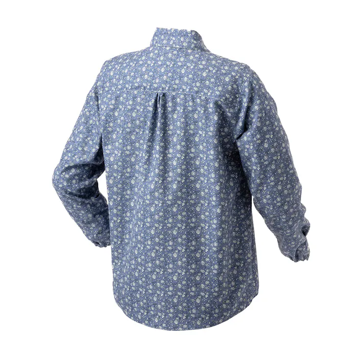 婦人作業着ブラウス LL 花柄