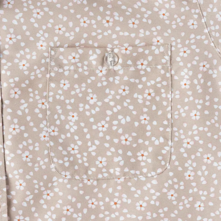 婦人作業着ブラウス M 小花柄