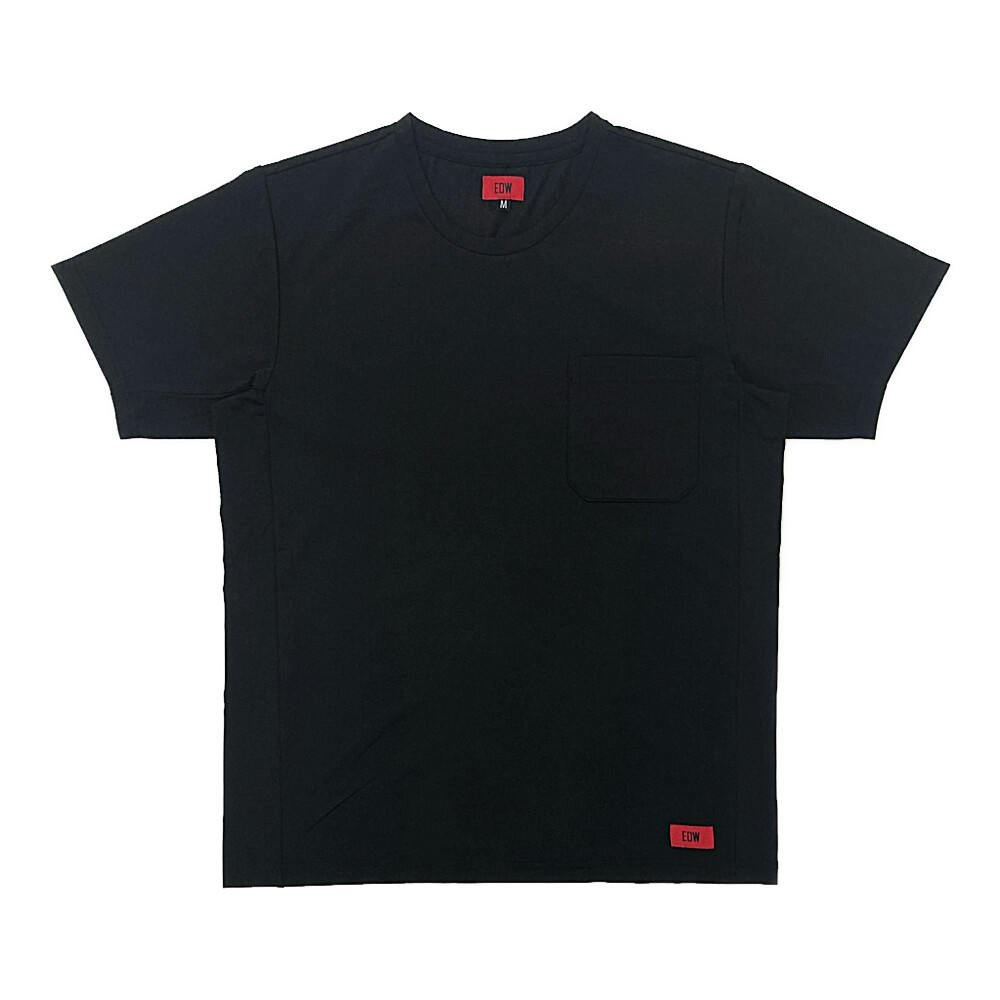 EDW ポケット付きTシャツ 半袖 M ブラック シャツ・ブルゾン EDW ポケット付きTシャツ 半袖 M ブラック シャツ・ブルゾン