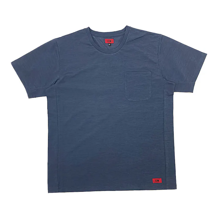 EDW ポケット付きTシャツ 半袖 LL ネイビー
