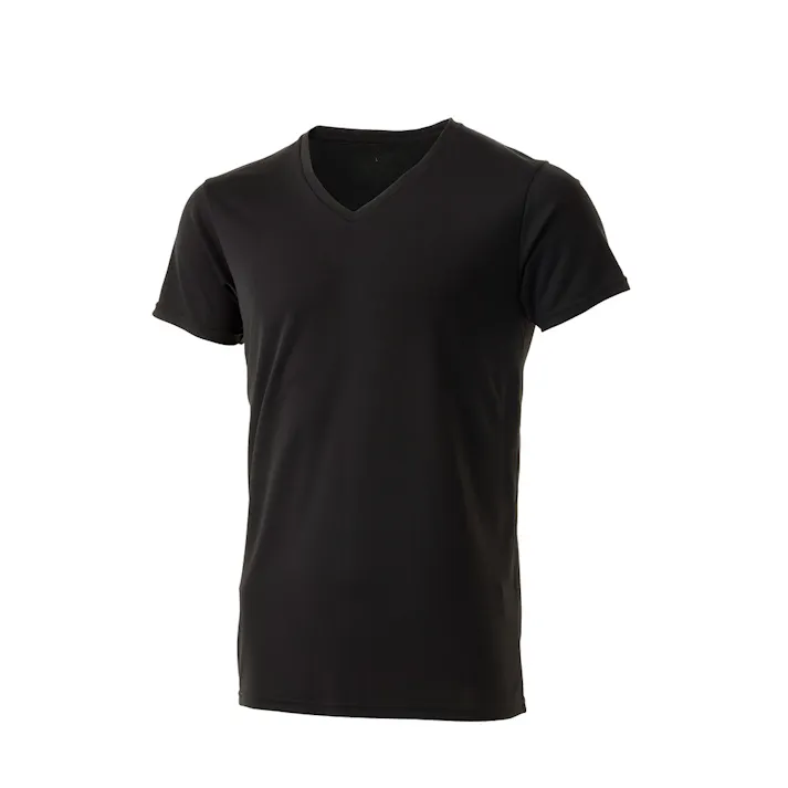 カインズ サラスティキュプラ混インナーTシャツ V首 L ブラック