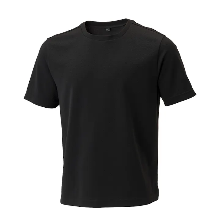 GDワッフルTシャツ 半袖 L ブラック