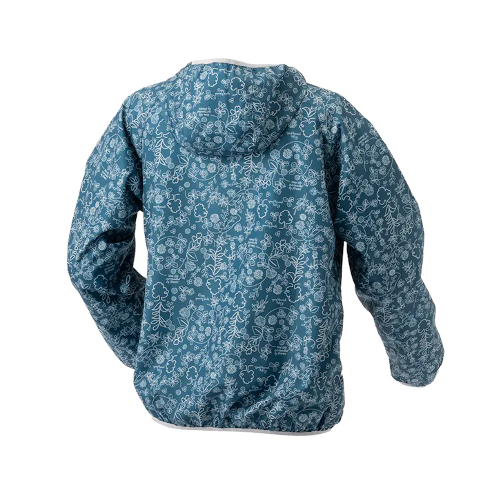 婦人ジップパーカー ターコイズブルー M