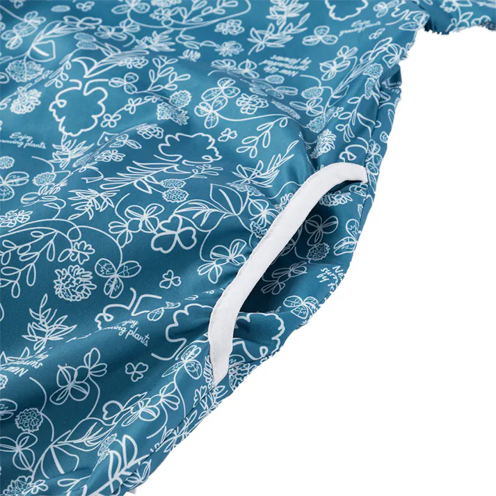 婦人ジップパーカー ターコイズブルー M