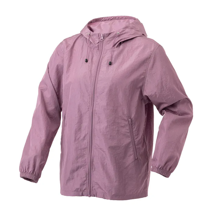 婦人ナイロンジャケット L パープル