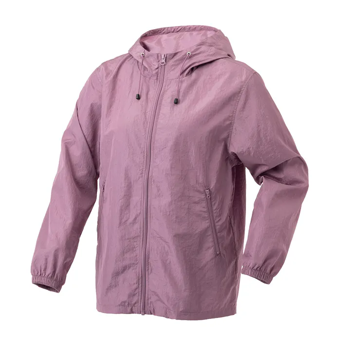 婦人ナイロンジャケット L パープル