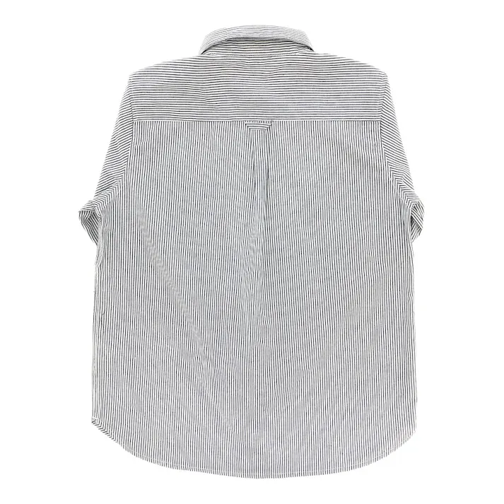 ヒッコリーシャツ 3L ネイビー