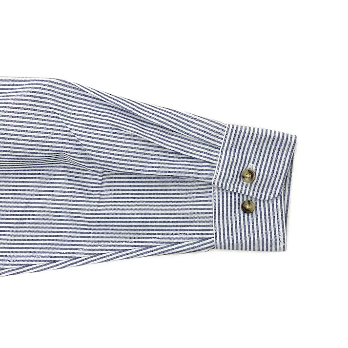 ヒッコリーシャツ 3L ネイビー