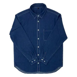 デニムシャツ 3L ネイビー