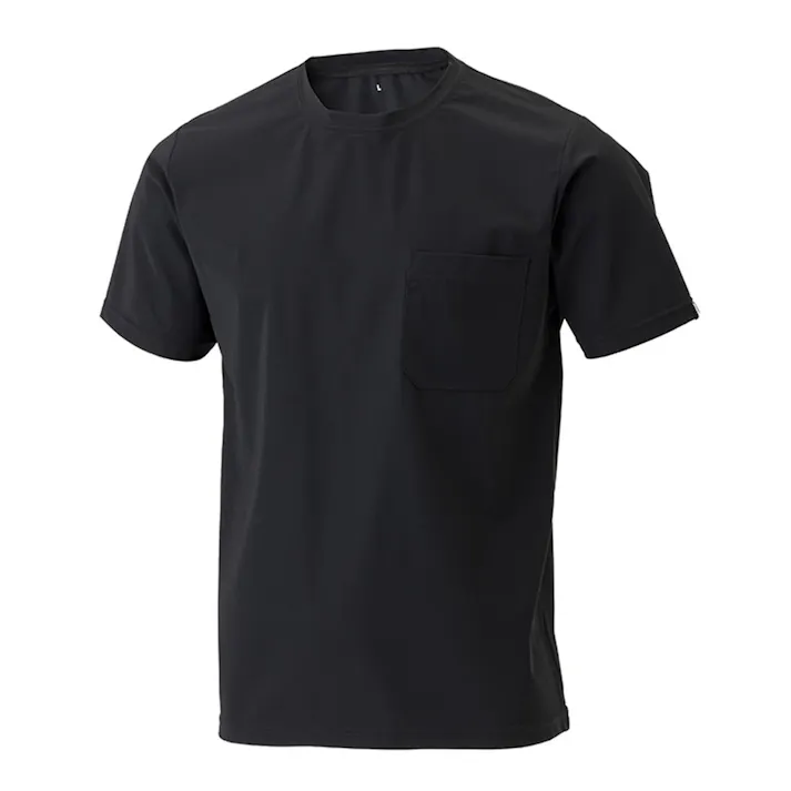 2WAYストレッチ Tシャツ 半袖 M ブラック