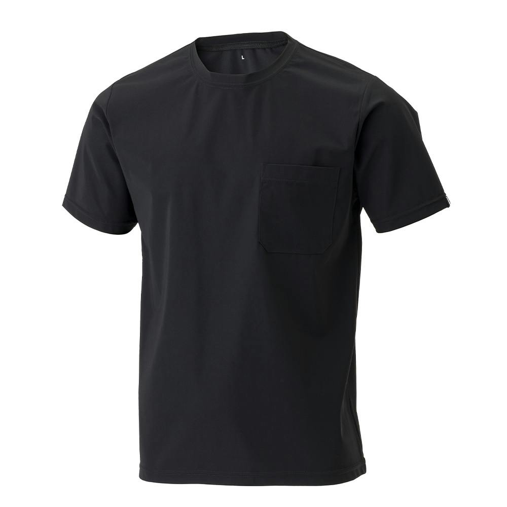 2WAYストレッチ Tシャツ 半袖 3L ブラック | 作業着・作業服