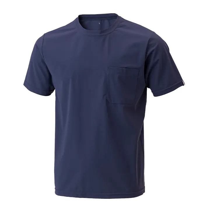 2WAYストレッチ Tシャツ 半袖 3L ネイビー