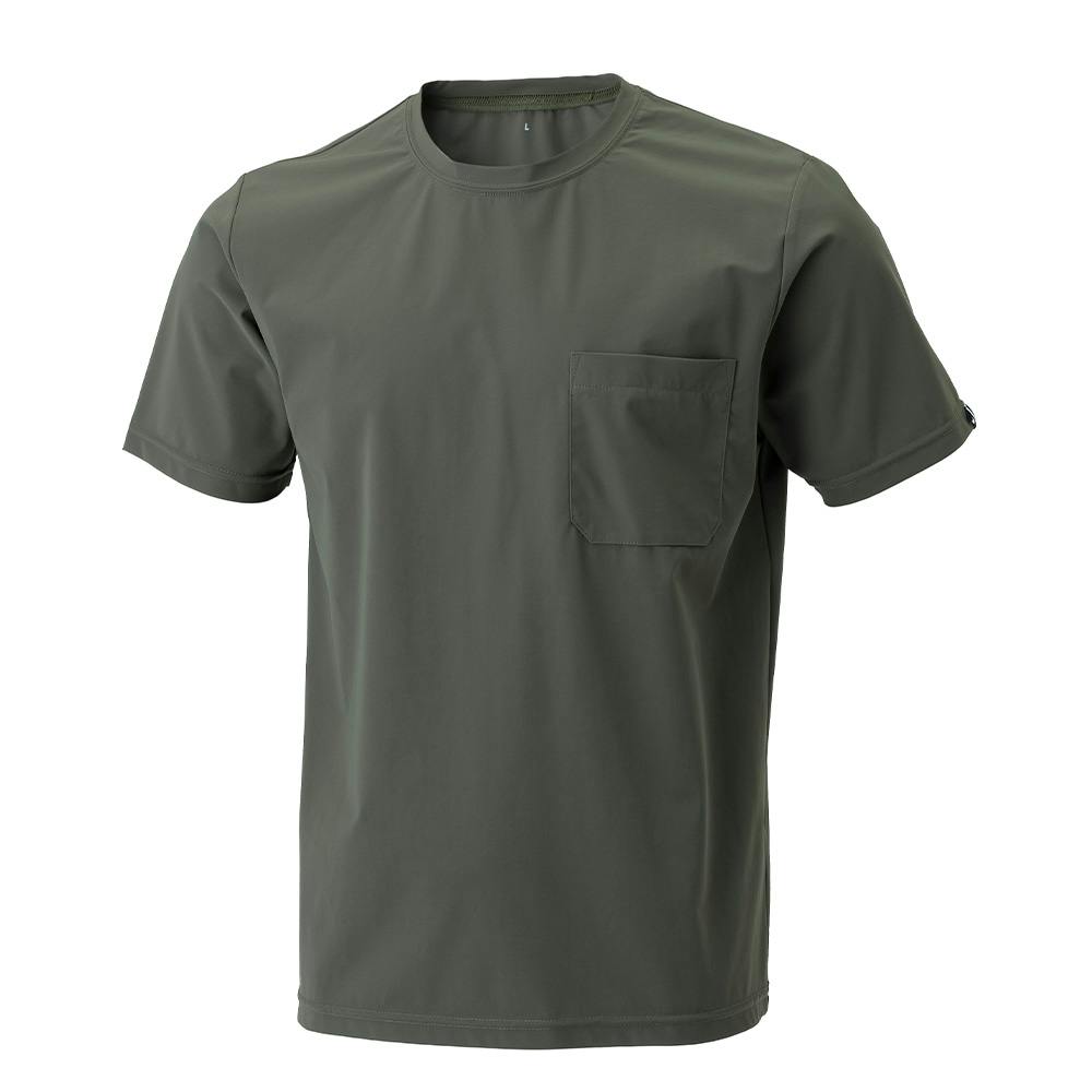 2WAYストレッチ Tシャツ 半袖 M カーキ | 作業着・作業服・安全靴 通販