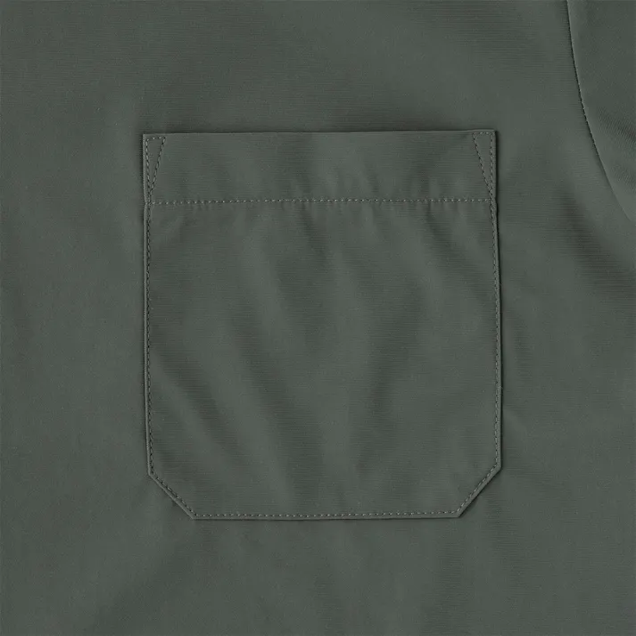 2WAYストレッチ Tシャツ 半袖 L カーキ