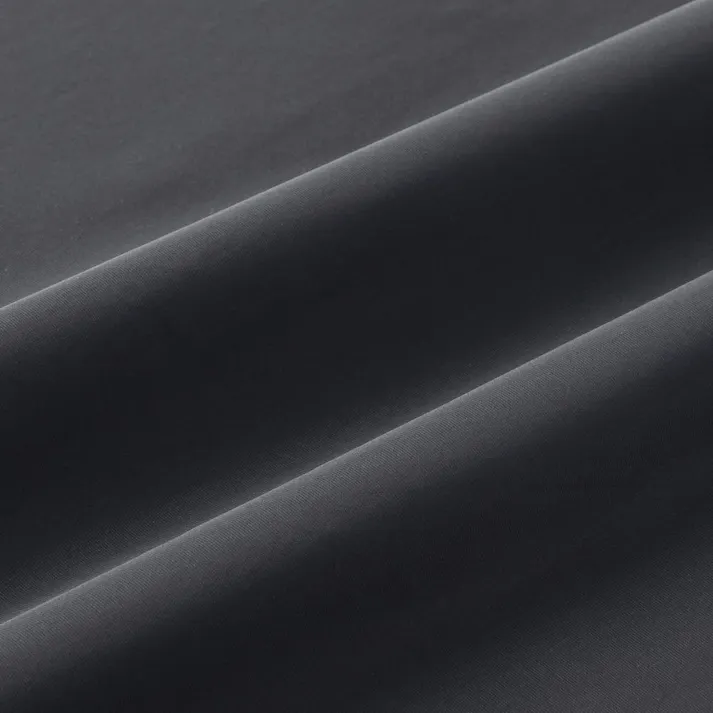 2WAYストレッチ ポロシャツ 長袖 M ブラック