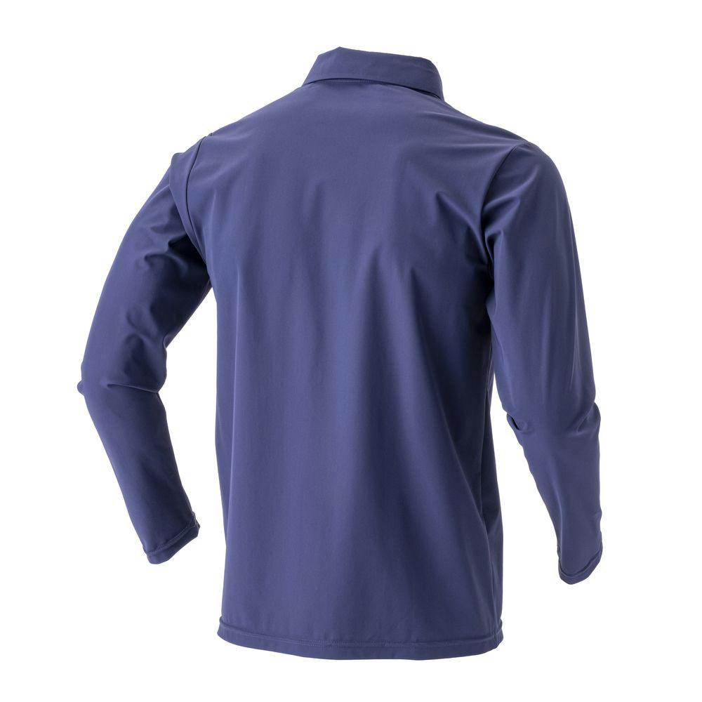 カインズ 2WAYストレッチ ポロシャツ 長袖 ネイビー L | 作業着・作業