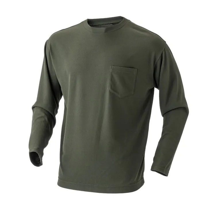 カインズ GDポケット付きメッシュTシャツ 長袖 LL グリーン