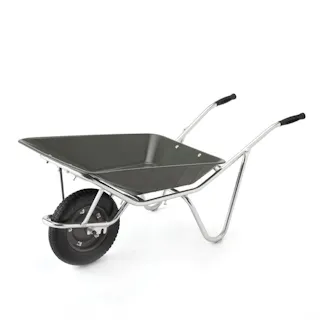 重心が変えられる浅型アルミ一輪車 ノーパンク04