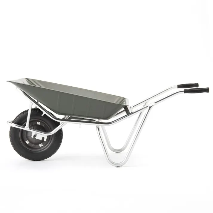 重心が変えられる浅型アルミ一輪車 ノーパンク04