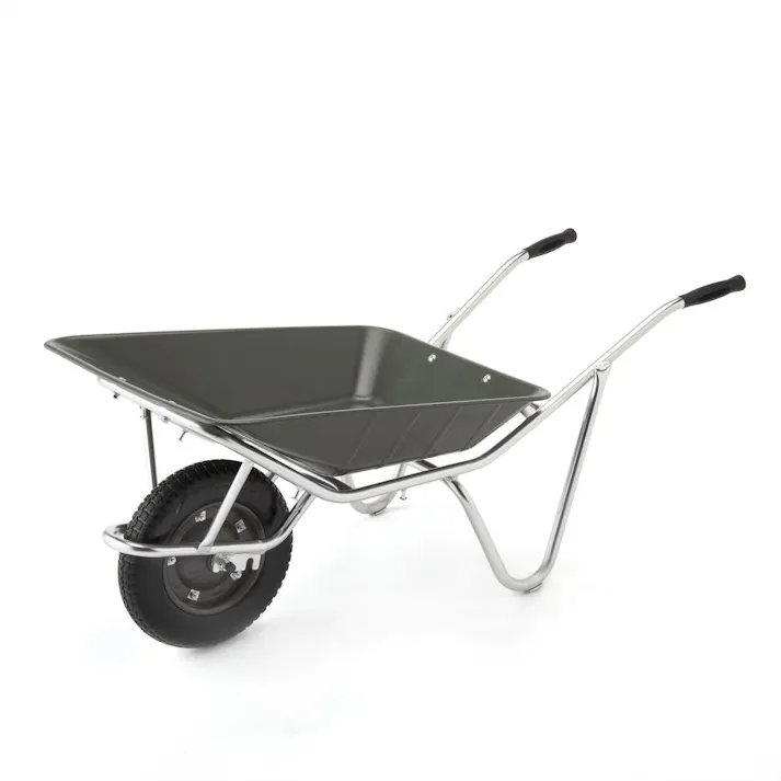 重心が変えられる浅型アルミ一輪車 ノーパンク04