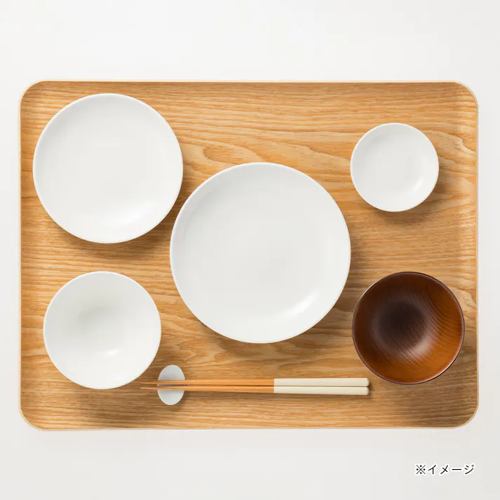 すべりにくい木製トレー L