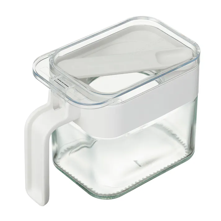 調味料ポット 角 ホワイト