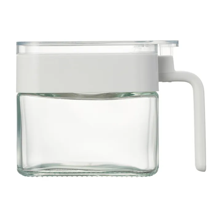 調味料ポット 角 ホワイト