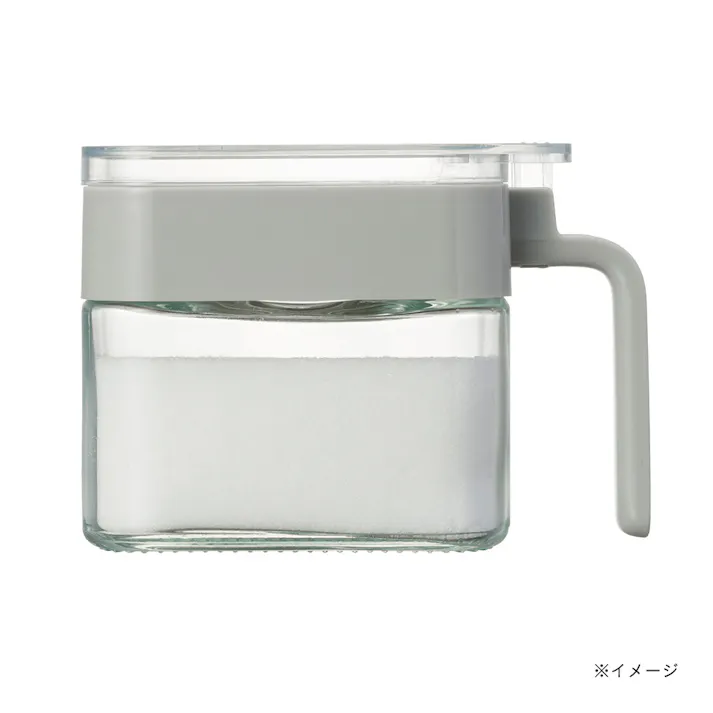 調味料ポット 角 グレー