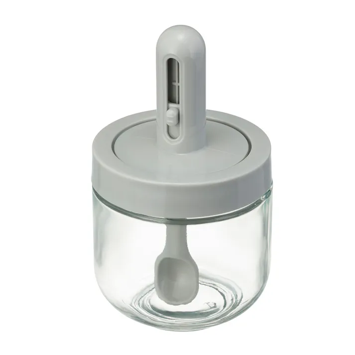 調味料ポット 丸 グレー