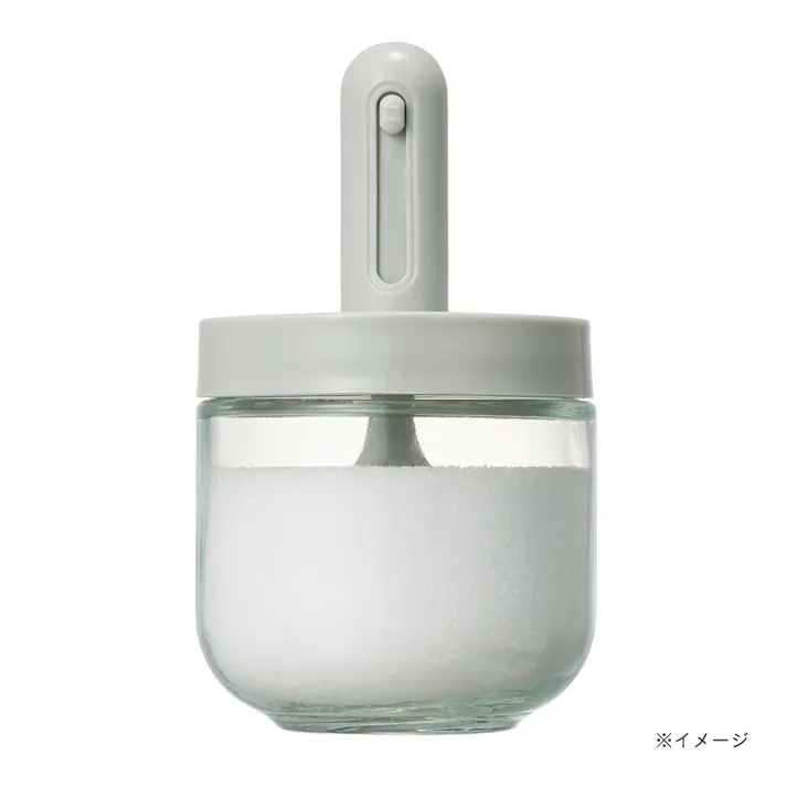 調味料ポット 丸 グレー