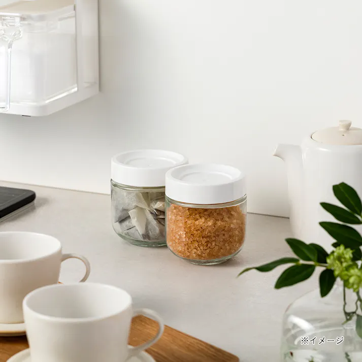 キャニスター 丸 ホワイト