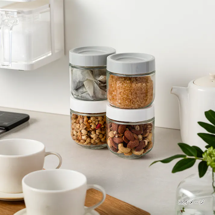 キャニスター 丸 ホワイト