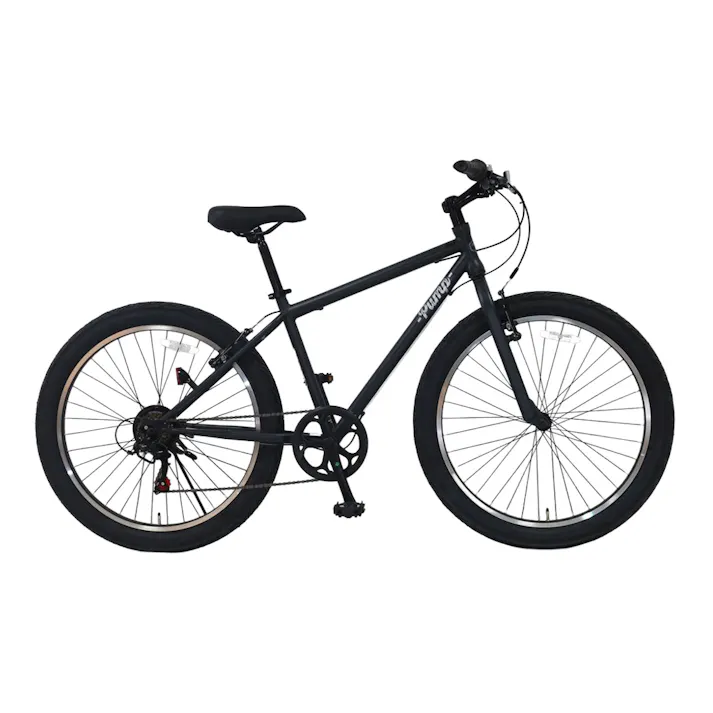 【自転車】Pump パンプ ファットバイク 26インチ 外装6段 ブラック