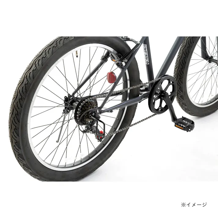 【自転車】Pump パンプ ファットバイク 26インチ 外装6段 レッド