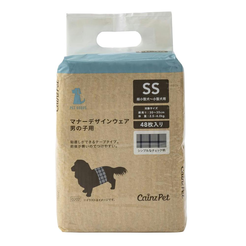 マナーデザインウェア 男の子用 SSサイズ 48枚入 | ペット用品
