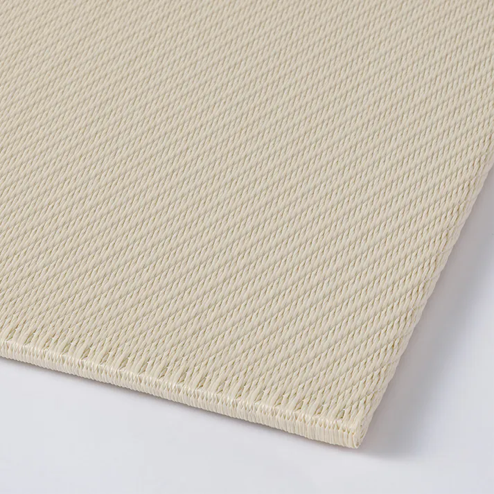 水や汚れ拭き取りやすいシステム畳 チェック ホワイト 幅82cm 奥行82cm 厚さ1.1cm