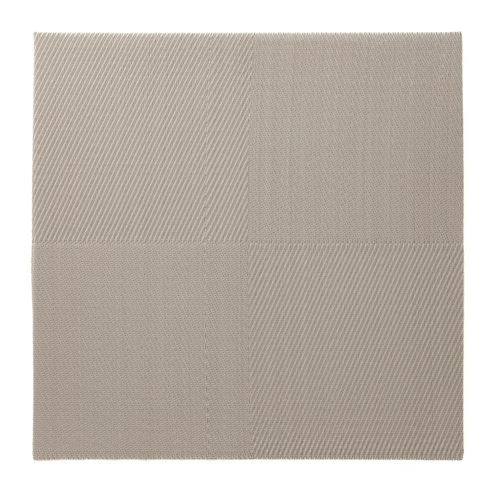 水や汚れ拭き取りやすいシステム畳 チェック グレー 幅82cm 奥行82cm 厚さ1.1cm