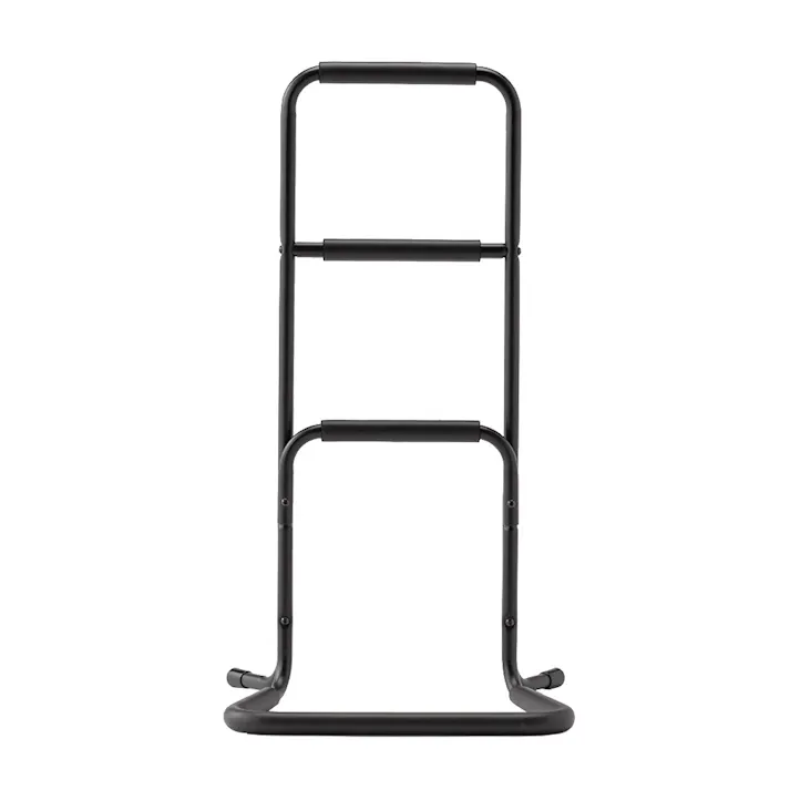 立ち上がりサポートステッキ3段 ブラック 幅43cm 奥行37.5cm 高さ81cm
