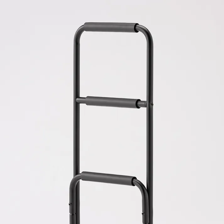 立ち上がりサポートステッキ3段 ブラック 幅43cm 奥行37.5cm 高さ81cm