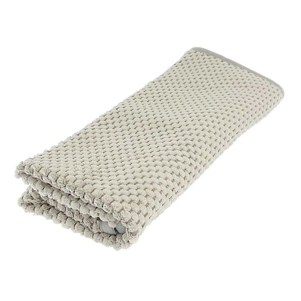 マイクロファイバー吸水バスマット 45×60cm グレー