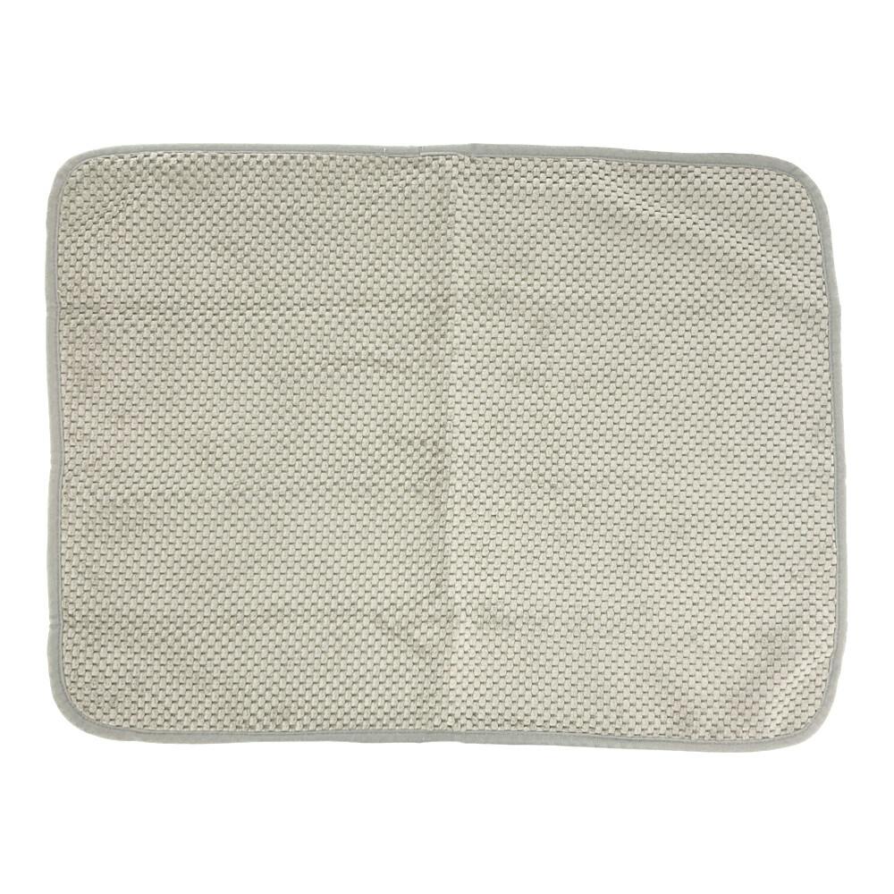 マイクロファイバー吸水バスマット 45×60cm グレー | ラグ