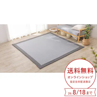 &Pet ウルトラデオクールラグ fwaat グレー 幅190cm 奥行240cm