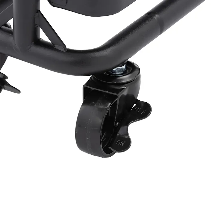 高さ調整できるスチールワゴン 4段 スリム ブラック J32