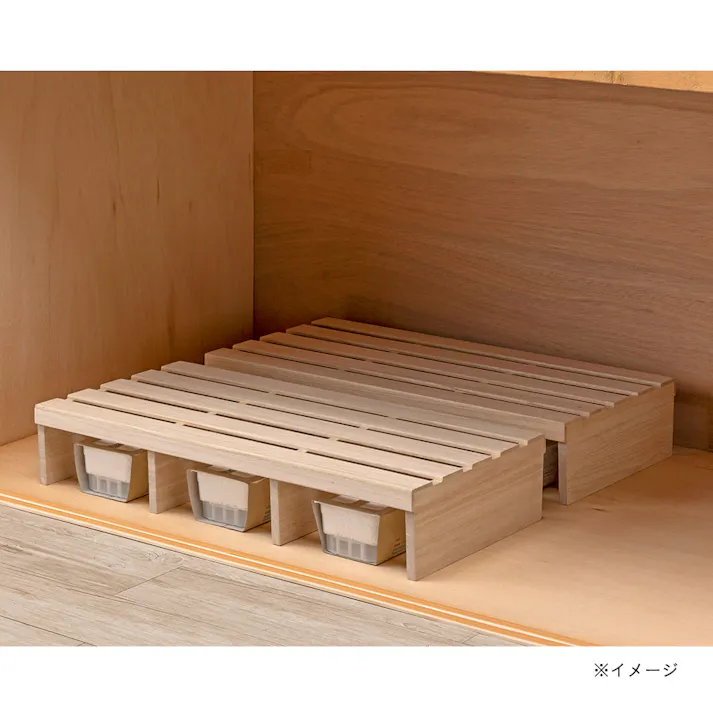 除湿剤が置ける高脚桐すのこ