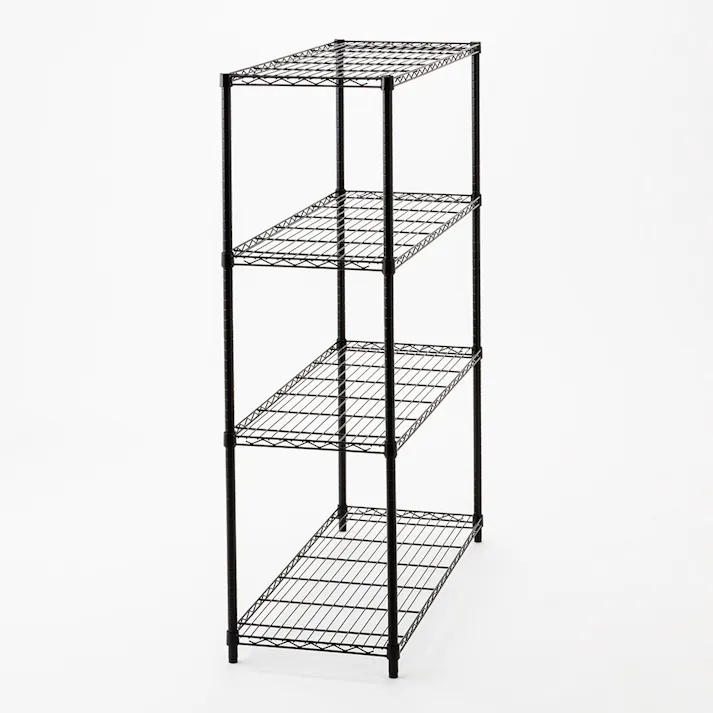 インテリアラック ストロング 4段 幅110cm ブラック M92