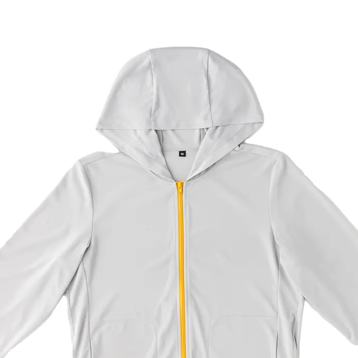 婦人UVカットパーカー L ライトグレー