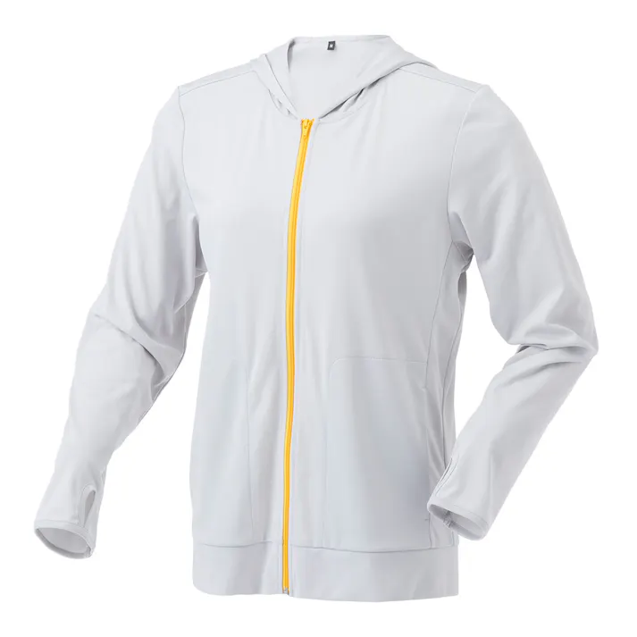 婦人UVカットパーカー L ライトグレー