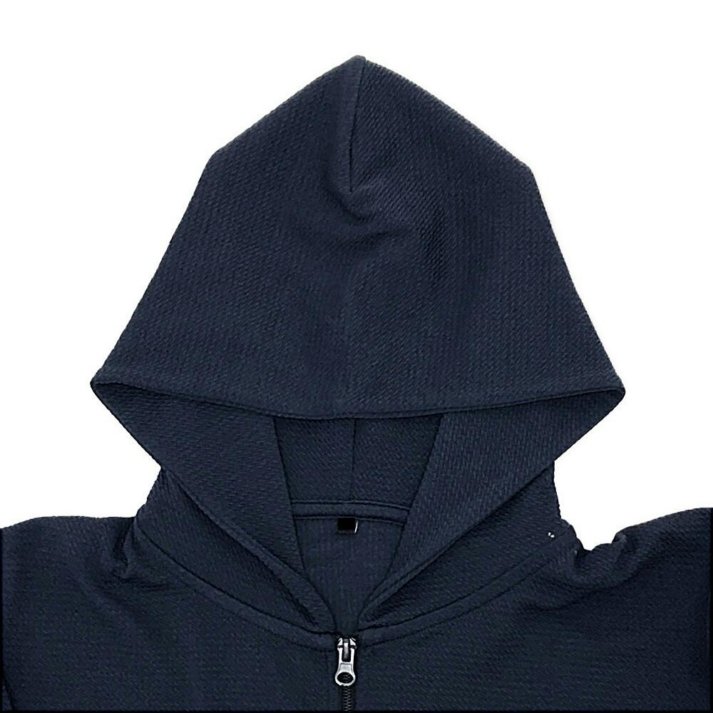 UVカット パーカー L ブルー | 作業着・作業服・安全靴 通販