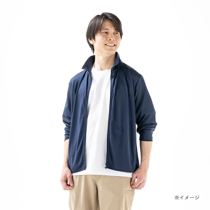 UVカットスタンドジャケット L ネイビー